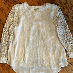 Lucky Brand Cream Knit Sweater